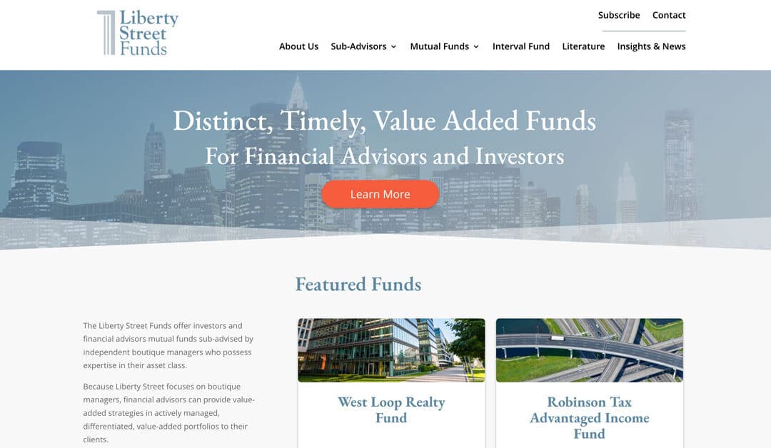 Liberty Street Funds Wins Best Mutual Fund Website